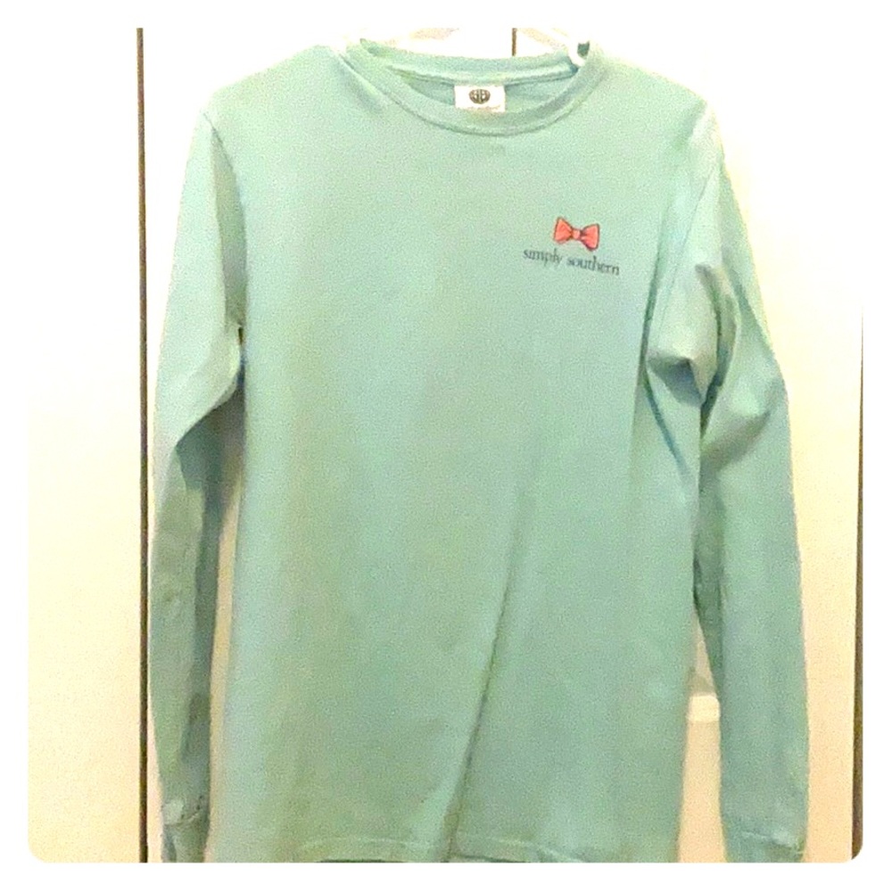 Teal Simply Southern Long Sleeve